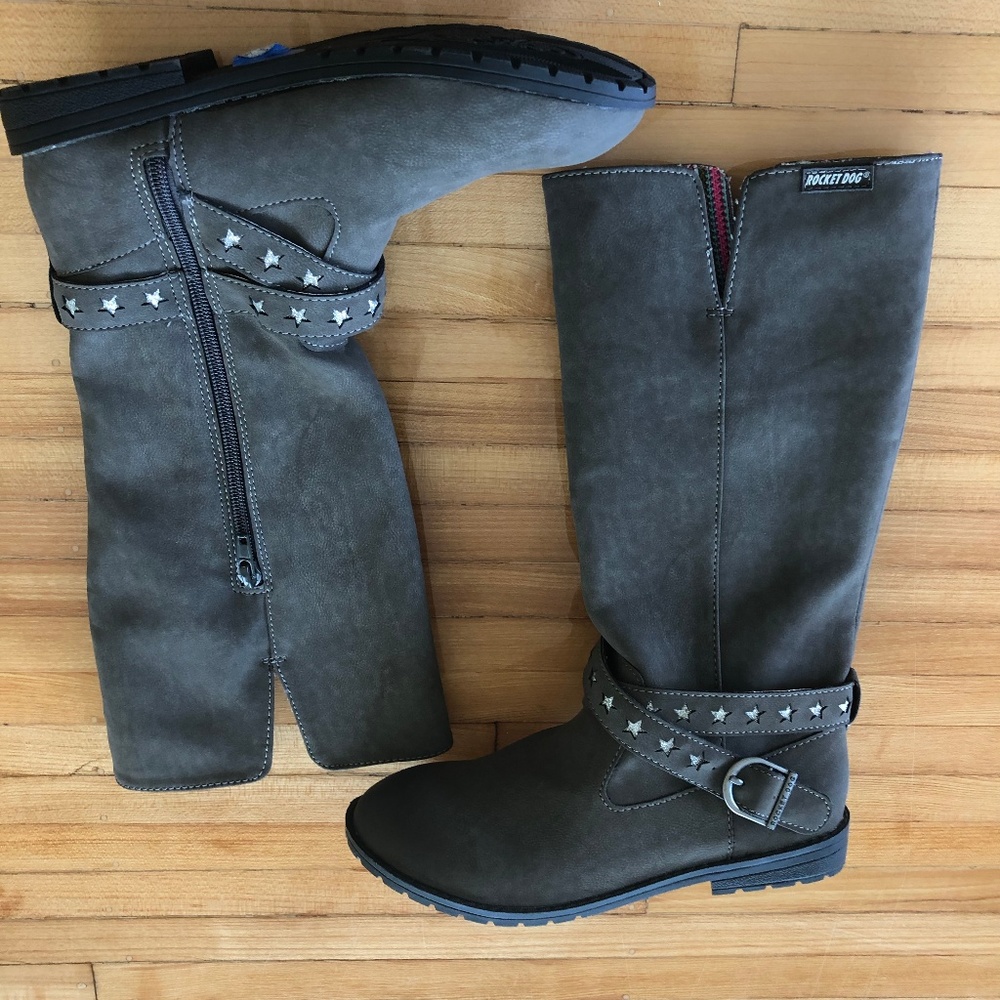 Rocket Dog Girls Boots glitter stars size 2 NWOT